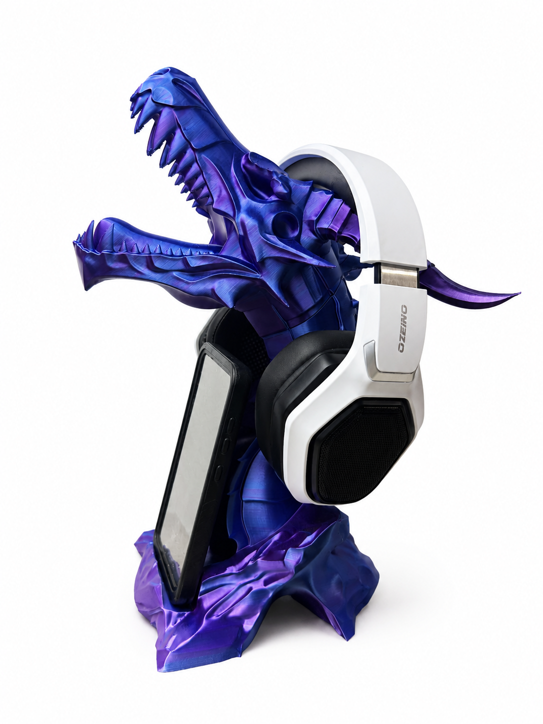 SOPORTE PARA TELÉFONO Y AURICULARES DRAGÓN