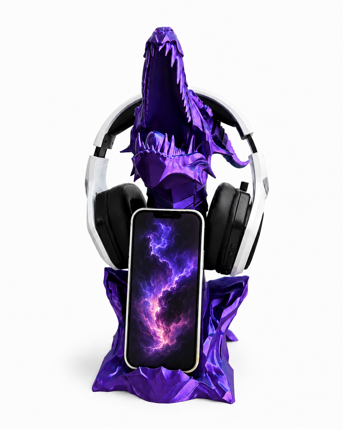SOPORTE PARA TELÉFONO Y AURICULARES DRAGÓN