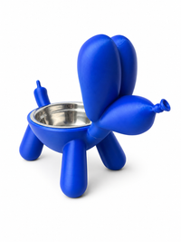 NuvAiPro Balloon Dog Pet Bowl - Azul